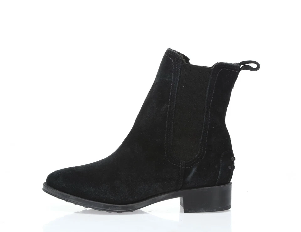 Mujer Andre Assous Odalys Negro Gamuza Pull On Botas Cortas Talla. 38 M Foto 2 de 4