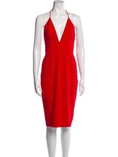 JAY GODFREY MIDI RED EVENING DRESS - Small Size 4 | New without tags