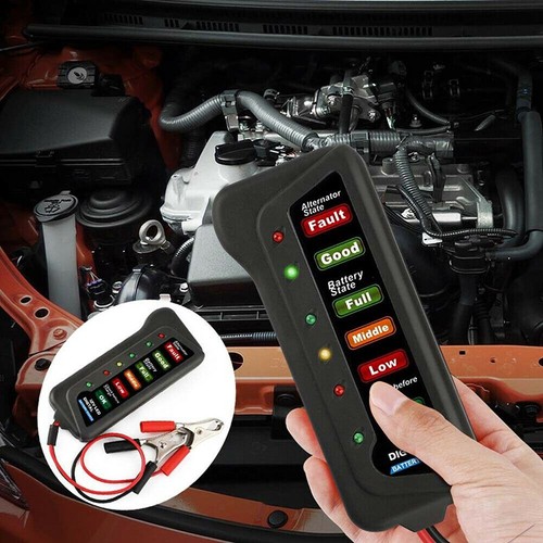 Tester per batteria 12V Tester per alternatore digale 6 LED