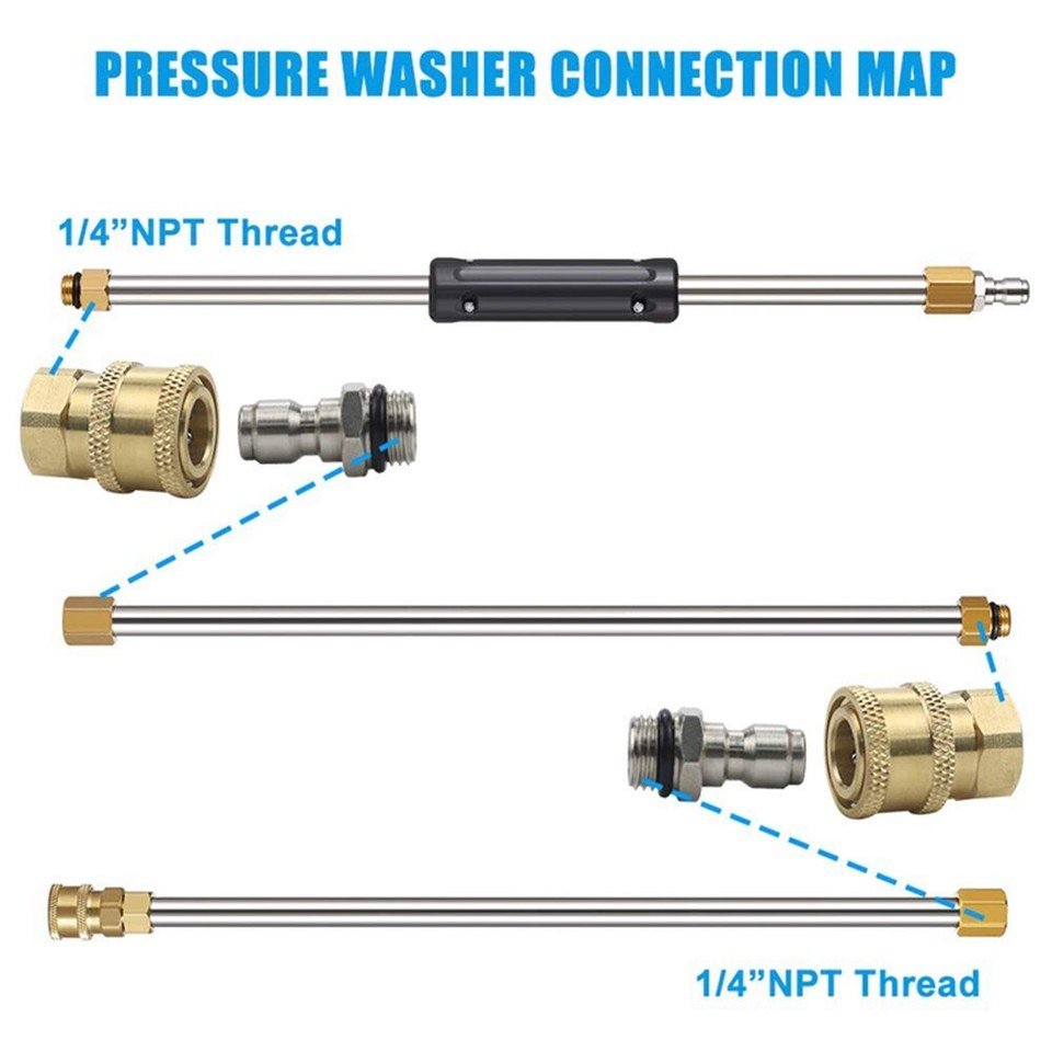 For Connecting High Pressure Water Torches Quick Connector 1/4