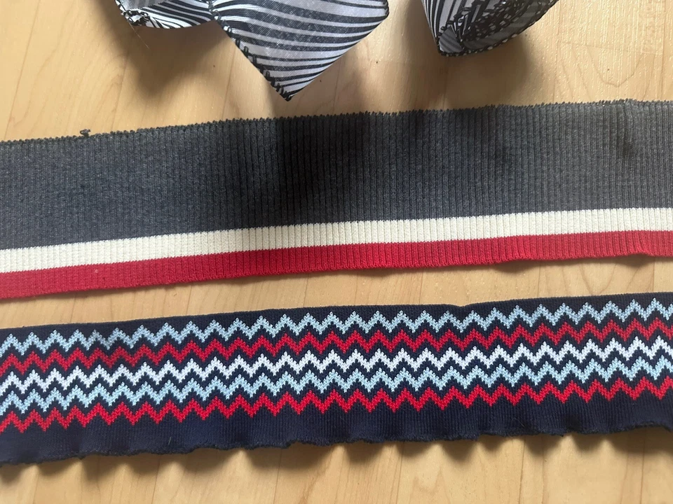 Bordüren Bündchen Bänder Reste