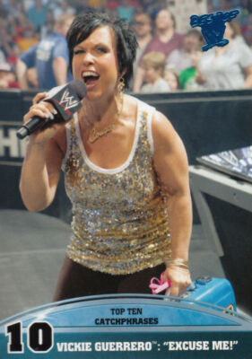 Vickie Guerreo 2013 Topps Best Of WWE Blue Parallel Top 10 Catchphrases Card #10