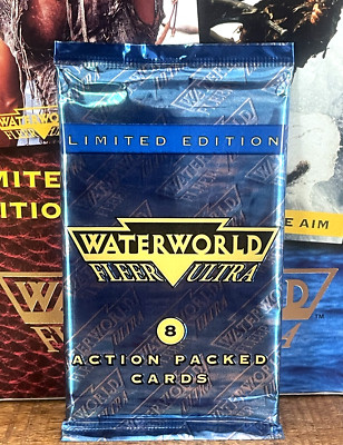 1995 FLEER ULTRA WATERWORLD (Limited Edition)   PACK 8 Cards KEVIN COSTNER OVP!