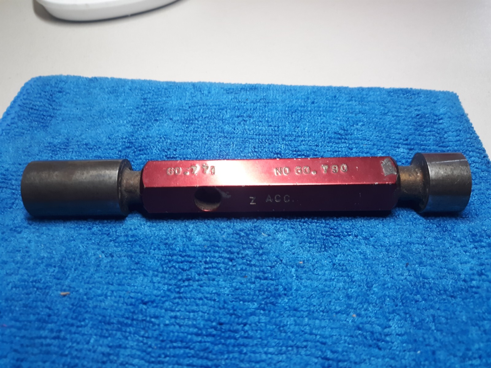 BOSCH Z ACC. PT# 7981 .7710 & .7900 PIN PLUG GAGE GO NO GO .771 .790 Very Good