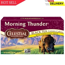 Celestial Seasonings Black Tea, Morning Thunder, 20 Count