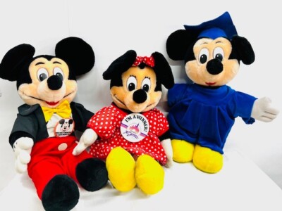 3-2010 Jumbo CLub  Mickey & Minnie Mouse 18 Inch World Disney  Huge Plush (ST60)