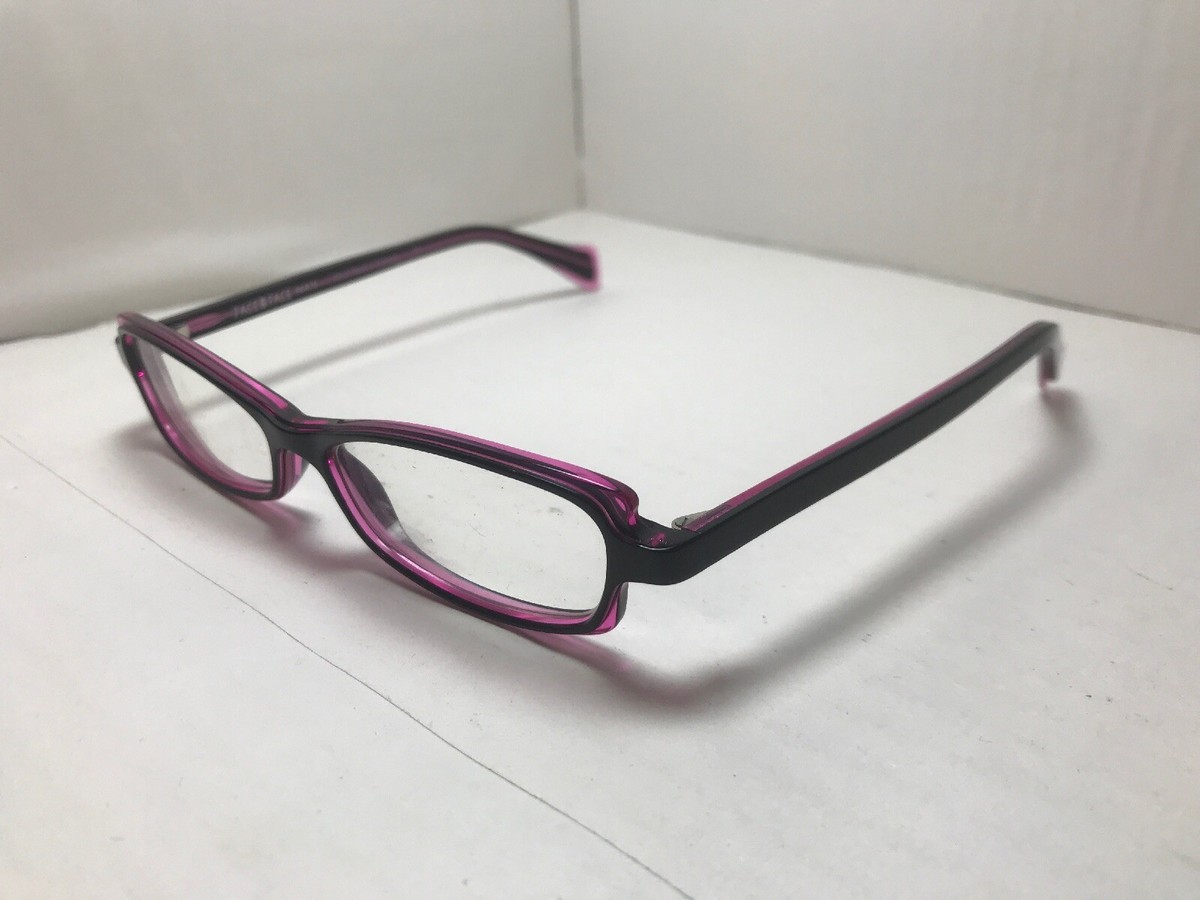 Face a Face Paris Eyeglasses FRAMES Pinup Black+Fuchsia 52[]13 140