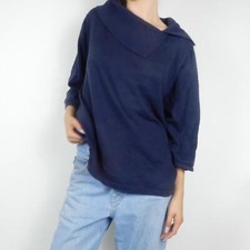 Vintage navy cjbanks oversized ribbed