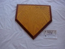 ONE OF A KIND HARMON KILLEBREW AUTOGRAPHED AND AUTHENTICATED HOME PLATE