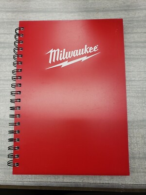 Milwaukee Power Tools Red Spiral Graph Notebook 8'' x 10''  M12 M18 Fuel