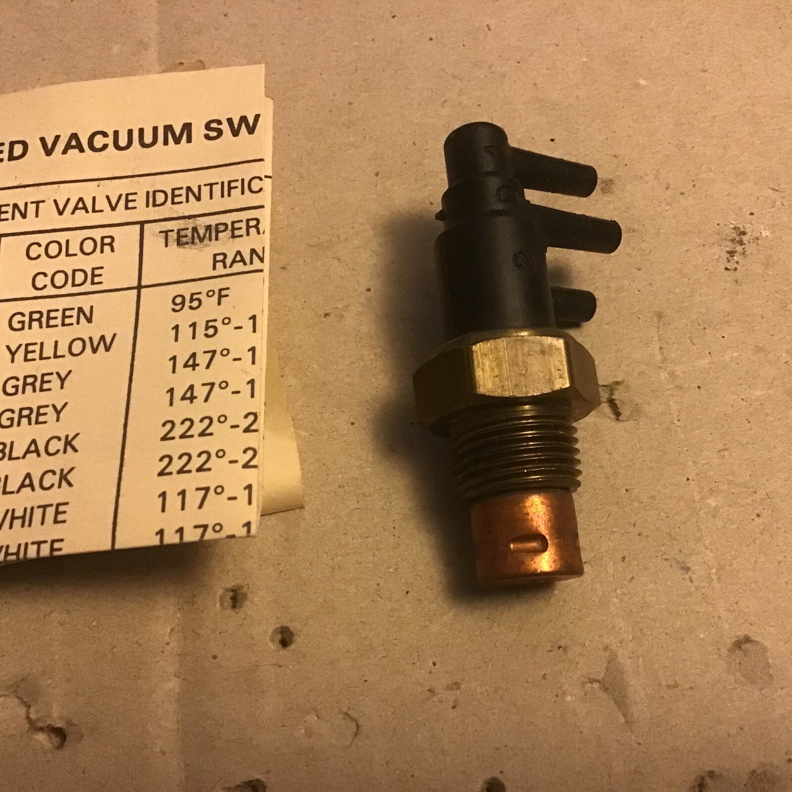 1970 AMC 360cu & 390cu V8 Thermo Vacuum Switch NOS eBay