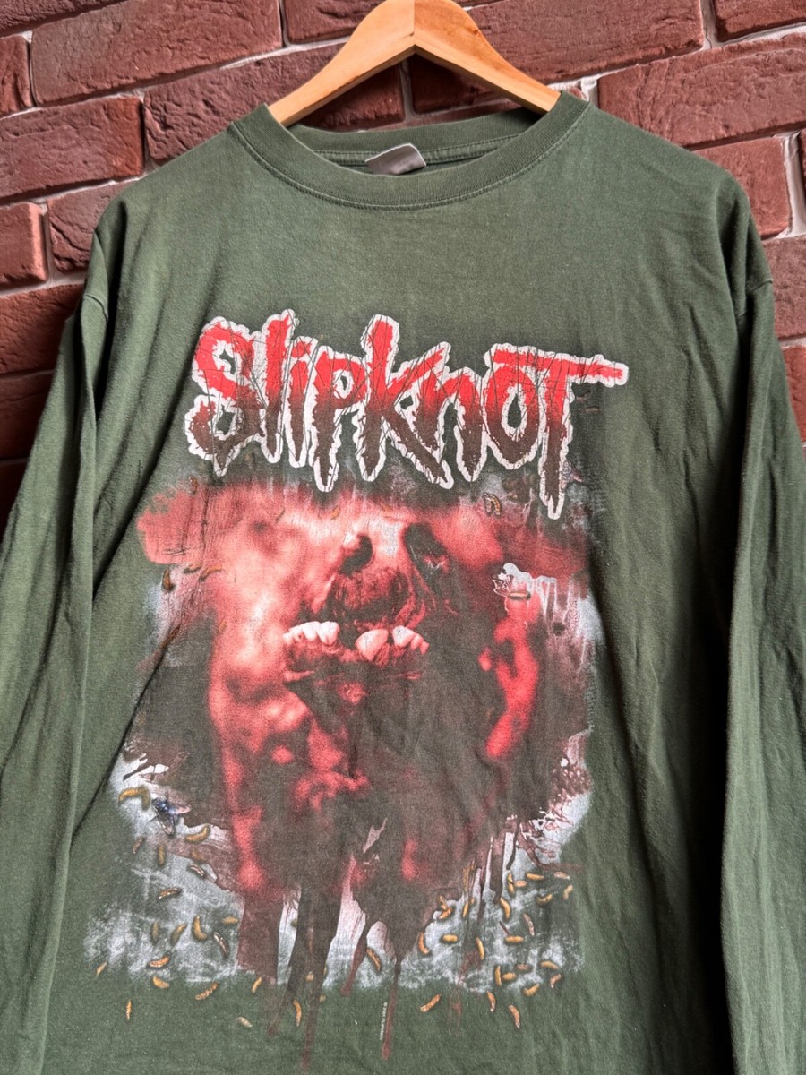 2001 Slipknot Vintage Band Tshirt Rare Print Metal Hype 00s L