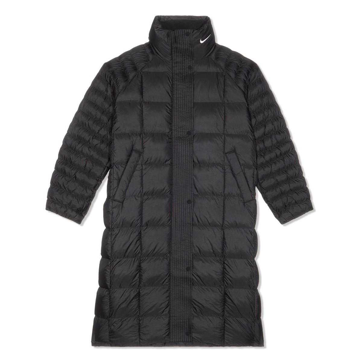 Nike Long Parka Black Puffer Insulated Collared Oversized Jacket