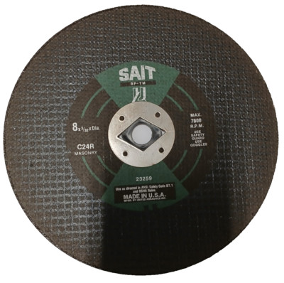 SAIT 23259 C24R 8X3/32X5/8 CONCRETE CUT-OFF WHEEL 7600R PORTABLE