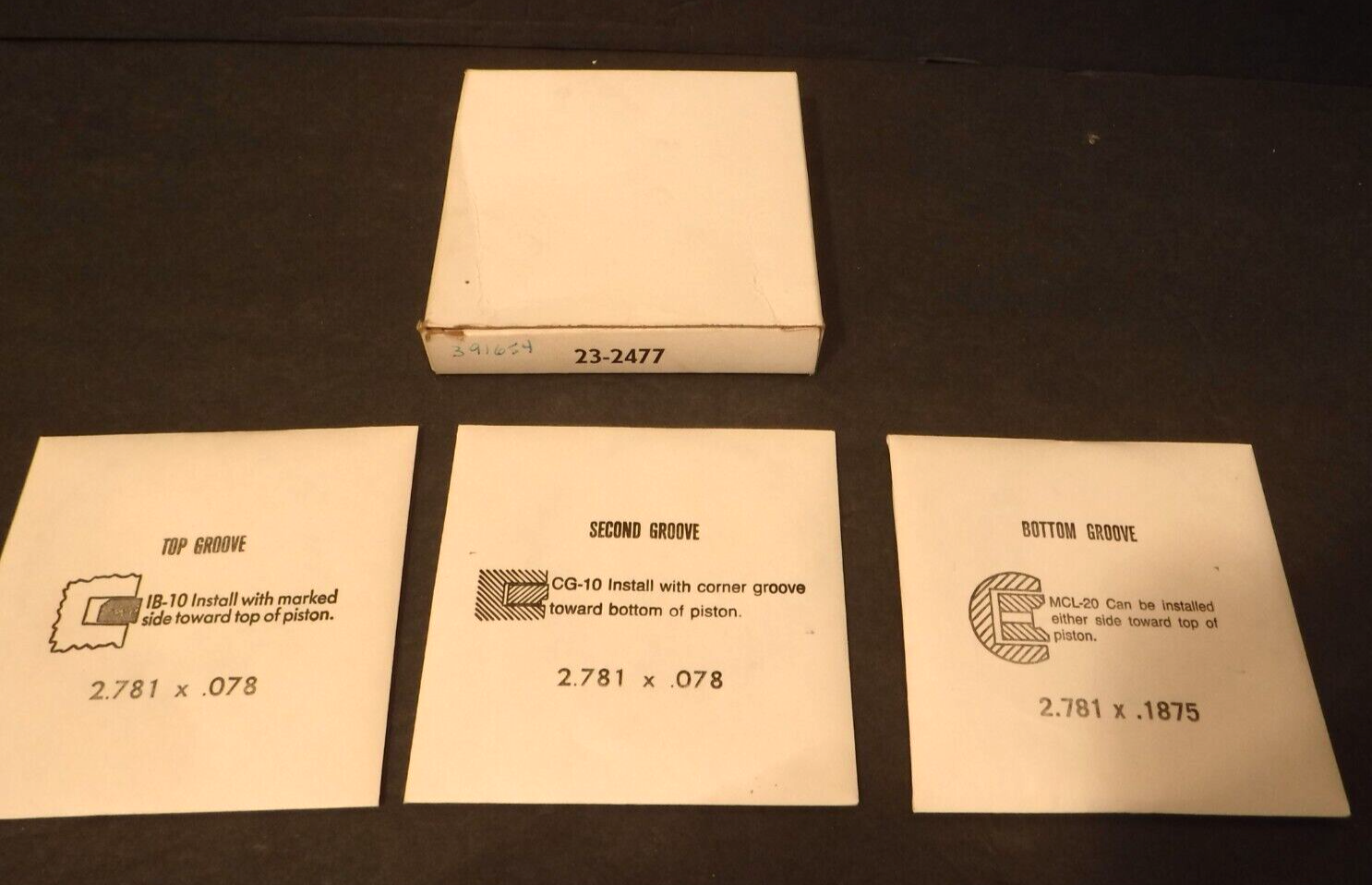 Rotary Power Equipment Service Part Piston Ring Set 232477 / Replace B