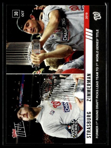 2019 Topps Now 1078 Stephen Strasburg / Ryan Zimmerman