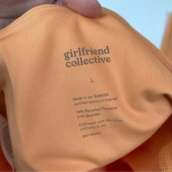 girlfriend-collective creamsicle ankle leggings