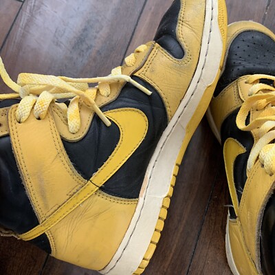 Nike 1985 Dunk Goldenrod Chicago Yellow Black Rare Vintage 85 Air Jordan 1 Sz 8 Nike 1985 Dunk Goldenrod Chicago Yellow Black Rare Vintage  main image 4
