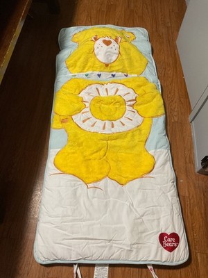 Crate & Barrel Land Of Nod Funshine Care bear Child Sleeping Bag Nap Roll Mat