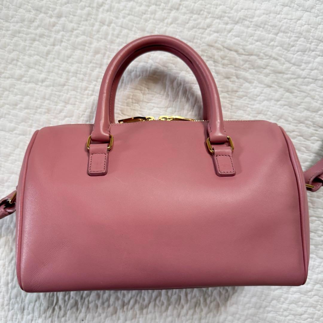 Borsa a tracolla classica Yves Saint Laurent 2way YSL pelle rosa autentica F0605457