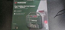 Parkside: Portable Compressor 12V / 230V PMK 150 A1. New In Box.