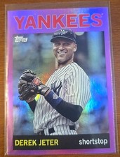 Derek Jeter 2025 Topps Archive #22 Pink Foilboard New York Yankees