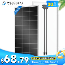 200W Solar Panel Mono 12V Battery Charge RV P...