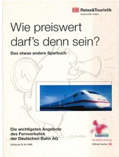 DB Deutsche Bahn: Das andere Sparbuch 1999 – Wichtigste Angebote im Fernverkehr
