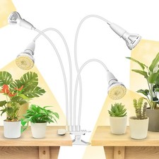 Grow Lights for Indoor Plants, 600W Full Spectrum Clip-on Gooseneck Grow Light