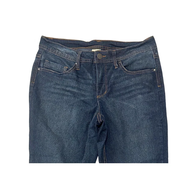 Faded Glory Capri Jeans Cuffed Stretch Denim Blue Women’s 10 - Image 2 of 4