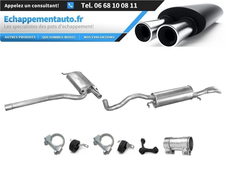 Échappement Audi A4 B5 1.9 TDI anti-fuite kit silencieux arrière 1998-2001