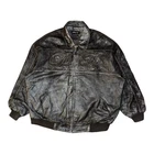 Pelle Pelle Leather Jacket Mens 5XL Black Marc Buchanan Hip Hop Vintage Read Des