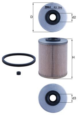 NEU - Knecht KX206D Kraftstofffilter FüR CitroËN Mitsubishi Opel Peugeot Volvo-image