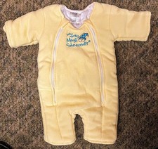 Baby Merlin’s Magic Sleepsuit Yellow Size Large 6-9 Months 18-21 lb Fleece