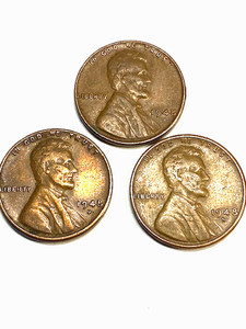 1948 P,D and S Lincoln Wheat Cents Nice Condition 001