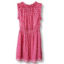 Maison D Amelie Pink Chiffon Ruffle Coquette Dress M Twee Romantic Delicate