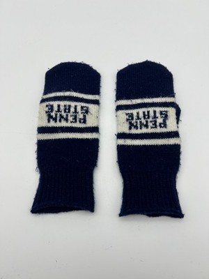 Vintage Penn State Nittany Lions Mittens ADULT winter gloves PSU handmade 80s