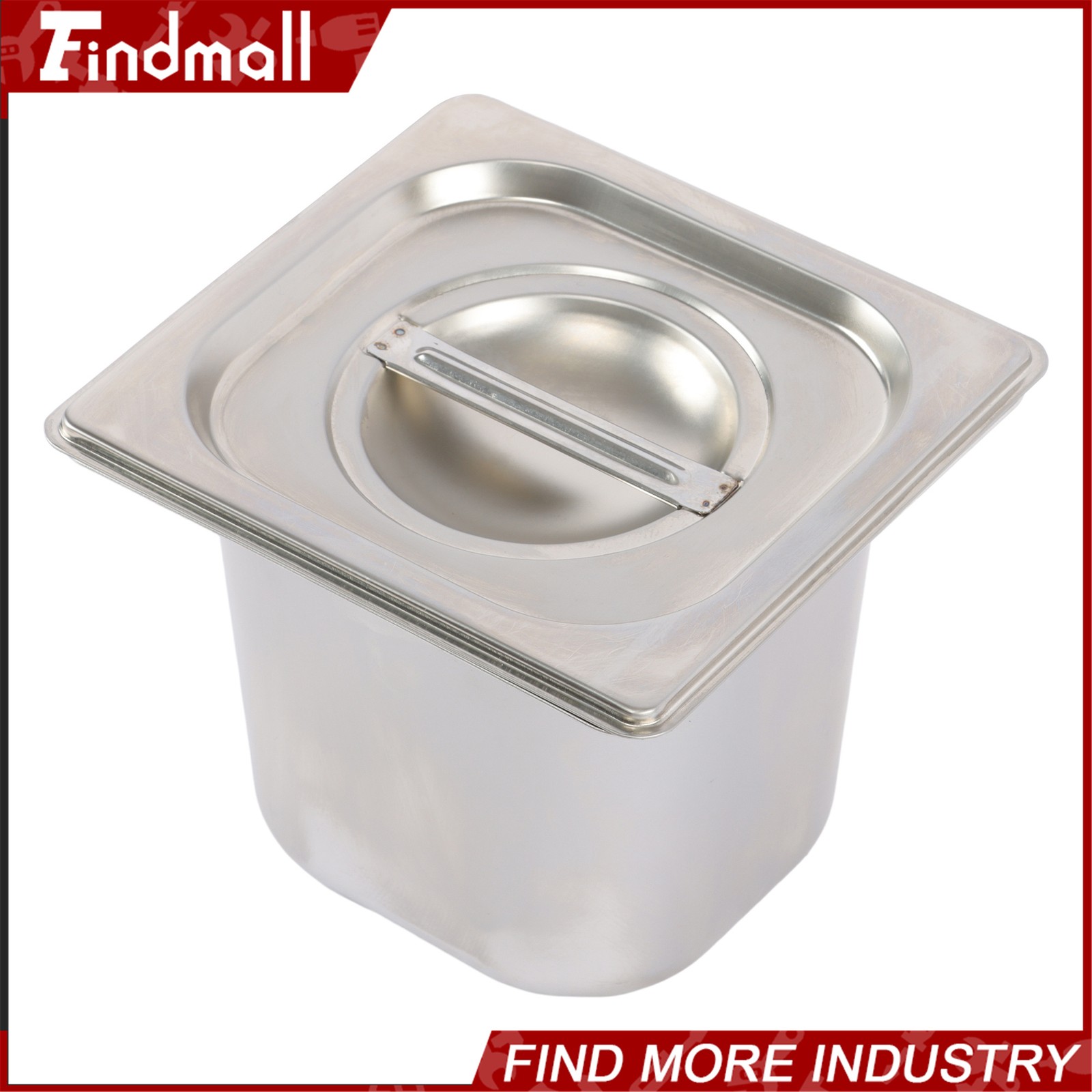 Findmall 4 Pack 6" Deep Steam Table Pan Hotel Pans Food Prep Stainless Steel