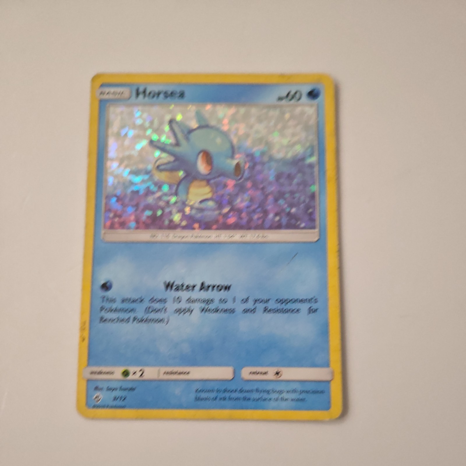 Pokemon HORSEA 3/12 (Holo Promo) McDonald's 2018 - MP/Mod Play