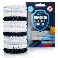 Active Era Mosquito 12 count (Pack of 1), Clear, Black & White - 12 Pack