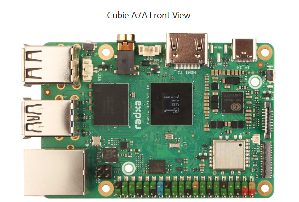 Raspberry Pi 5 performance level alternative - Radxa Cubie A7A, 4/6/8GB, 8-CORE