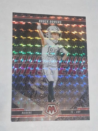 2025 Panini Mosaic - Touchdown Masters Brock Bowers #2 Red Mosaic Prizm