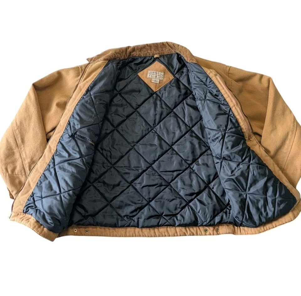 Colorado Timberline Tostado Caqui Marrón Ropa de Trabajo Tareas Chaqueta Talla 2XL Cremallera Completa Foto 3 de 4