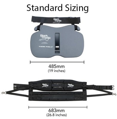 Black Magic Twin Pin Pro Equalizer Fighting Belt and Harness Sets