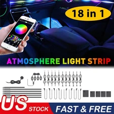 RGB Car Interior Ambient Lights Symphony LED Light Music Sync Fiber Optic Strips