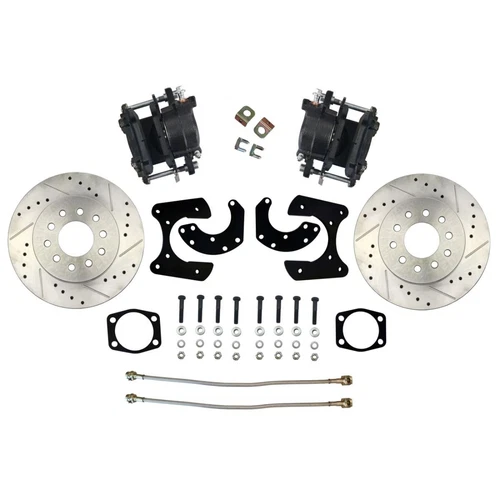 Ford Torino New Style Rear Disc Conversion Drilled and Slotted w/o E-Brake Cable