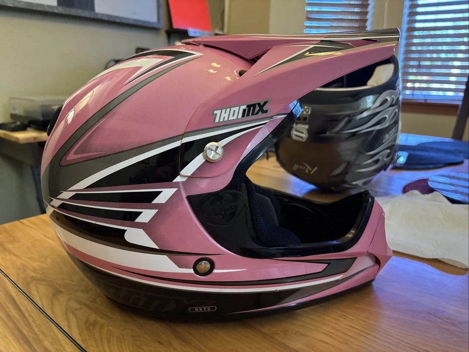 Casco de motocicleta Thor MX SXT2 Snell M2000 aprobado por el DOT motocross talla S 56 cm Foto 4 de 4