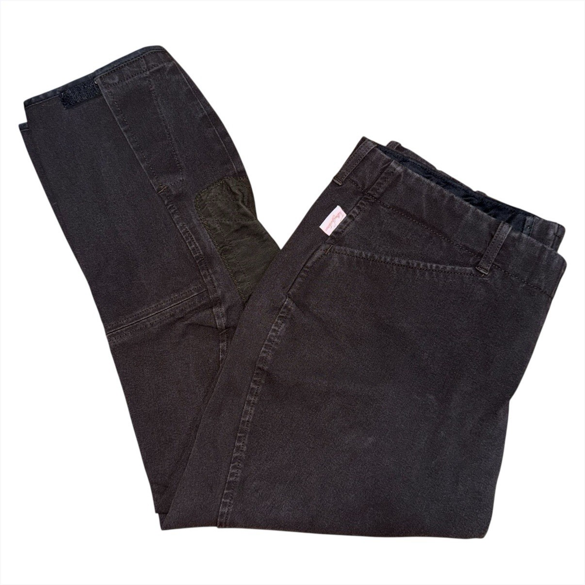 Tailored Sportsman 1965 Breeches 32 R Brown Side Zip Knee Patch USA Riding Pants