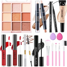 Makeup Set for Women, Basic Makeup Kit for Beginners & Professionals, Mini Makeu