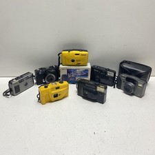 Lot of 7 Assorted 35mm Point  Shoot Cameras